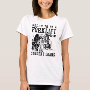 T-shirt Fier D'Être Un Conducteur De Remorque-Fourche