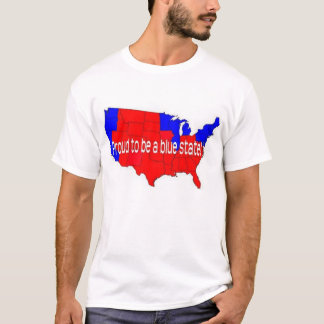 T-shirt Fier d'être un état bleu !