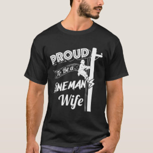 T-shirt Fier D'Être Une Femme De Lineman Mignonne Journeym
