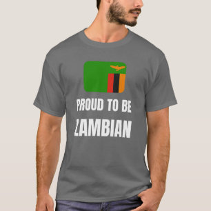 T-shirt Fier d'être Zambien