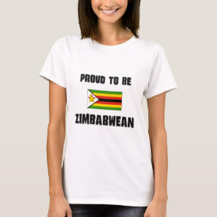 T-shirt Fier d'être ZIMBABWÉEN