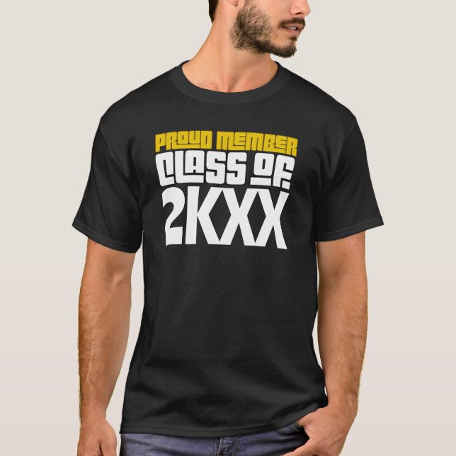 T-shirt Fier Diplômé de la classe supérieure (Devant)