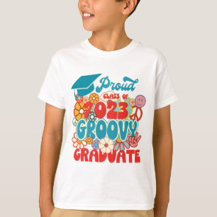 T-shirt Fier diplômé d'une classe de 2023 Retro Super Fun