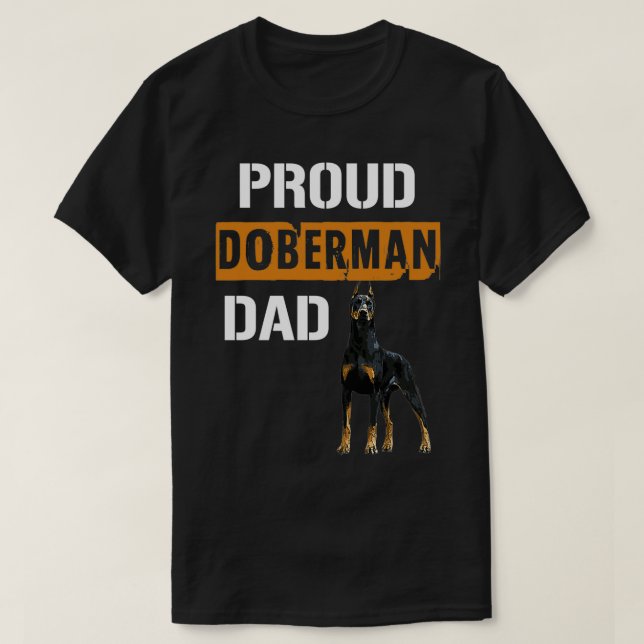 T-shirt Fier Doberman Papa (Design devant)