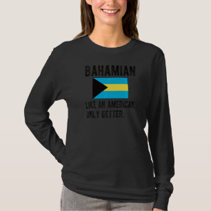 T-shirt Fier Drapeau Bahaméen Bahamas Né Racines Bahaméenn