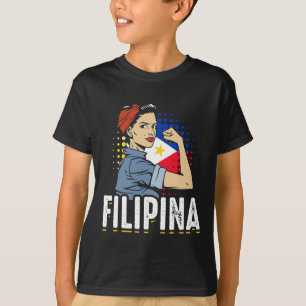 T-shirt Fier drapeau philippin femme Philippines