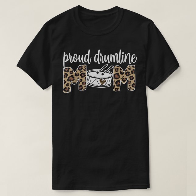 T-shirt Fier Drumline Maman Drumline Maman Maman Maman (Design devant)