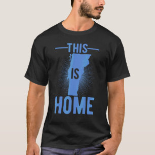 T-shirt Fier Etat De Fan Aux Usa Voici La Carte Du Vermont
