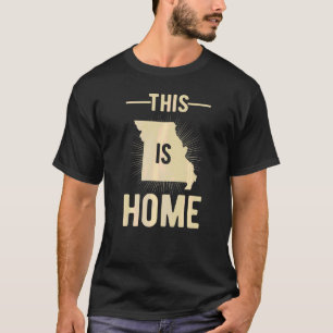 T-shirt Fier Etat Du Ventilateur Usa C'Est Accueil Carte M