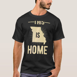 T-shirt Fier Etat Du Ventilateur Usa C'Est Accueil Carte M