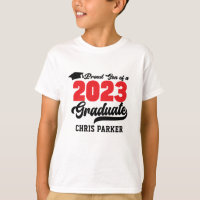 FIER FIER d'un 2023 Graduate Red Bold Script