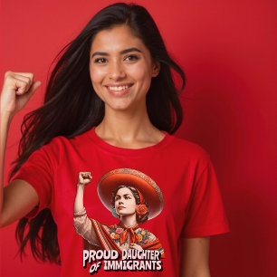 T-shirt Fier fille d'immigrants Vintage