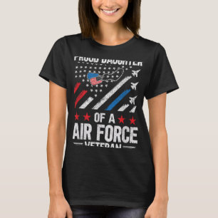 T-shirt Fier Fille D'Un Vétérinaire De La Force Aérienne