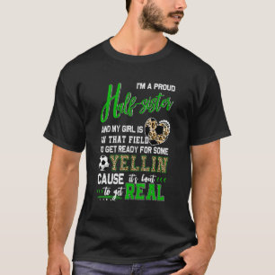 T-shirt Fier Football Demi-Soeur Soccer Famille Correspond