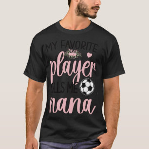 T-shirt Fier Football Nana Grand-mère Fête des mères Fan d