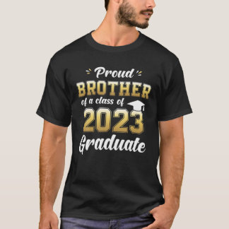 T-shirt Fier Frère De Classe De 2023 Diplômé Bro Senior