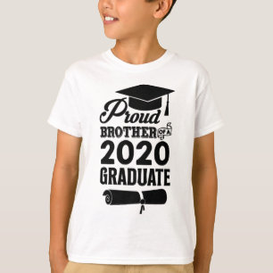 T-shirt Fier Frère D'Un Diplômé De 2020