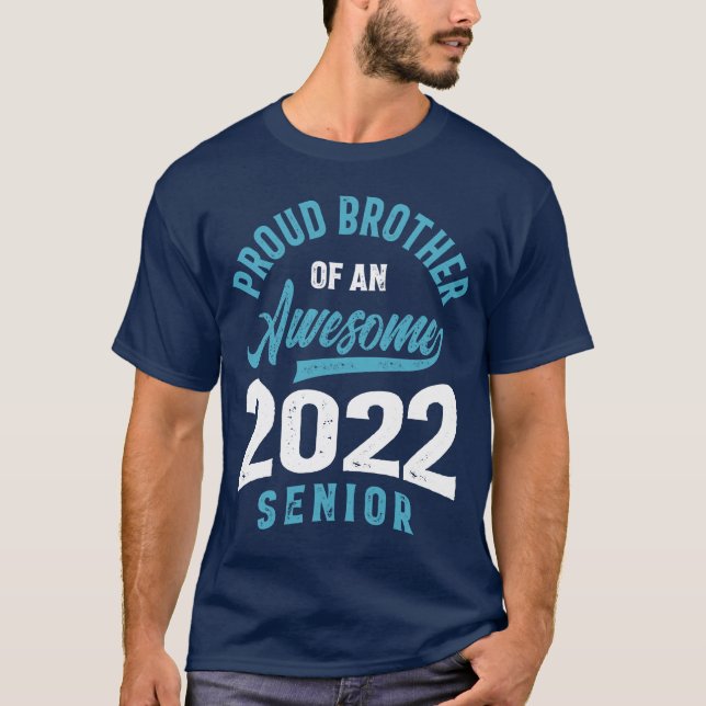 T-shirt Fier Frère D'Une Étonnante Diplôme Supérieur De 20 (Devant)