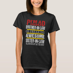 T-shirt Fier Frère en Droit d'Awesome Soeur en Droit, Pro