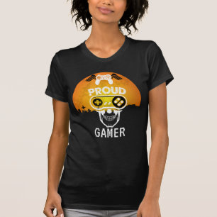 T-SHIRT FIER GAMER - HALLOWEEN JEU NERD