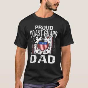 T-shirt Fier Garde côtière papa Tee U.S. Coast Guard Vé