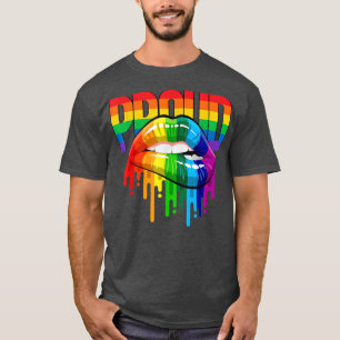 T-shirt Fier Gay pride de lèvres LGBTQ Rainbow Lip