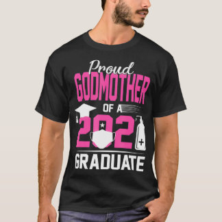 T-shirt Fier Godmère d'un diplômé de 2021 avec masque faci