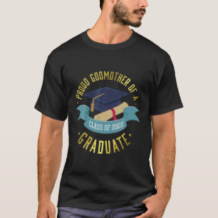T-shirt Fier Godmère D'Une Classe De 2022 Diplômé Drôle