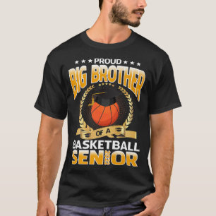 T-shirt Fier Grand Frère D'Une Prime De Basket-Ball Senior