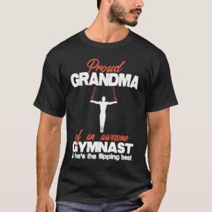 T-shirt Fier grand-mère d'un garçon génial Gymnaste Cercle