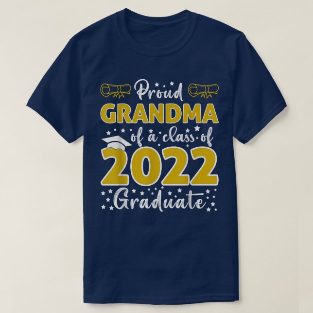 T-shirt Fier grand-mère d'une classe de 2022 Graduate seni (Design devant)