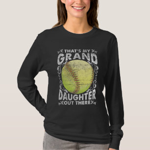 T-shirt Fier grand-parents au softball en jouant à Grandg