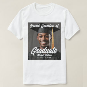 T-shirt Fier grand-père de la photo de diplômé de la remis