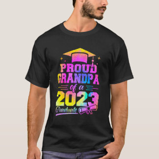 T-shirt Fier Grand-Père D'Une Classe De Diplômés De 2023 D