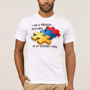 T-shirt Fier grand-père enfant autistique