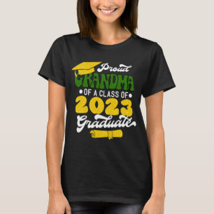 T-shirt Fier GRANDMA d'une classe d'or 2023 Graduate