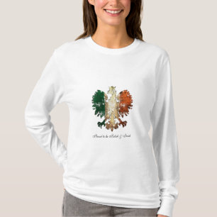 T-shirt Fier grunge d'être polonais et Irlandais