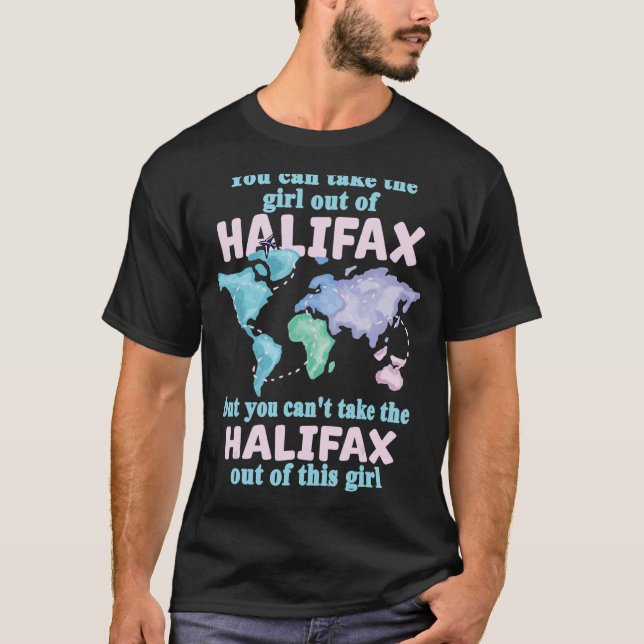 T-shirt Fier Jeune Fille De Halifax Relocalisation De Hali (Devant)