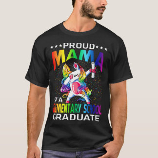 T-shirt Fier Mama D'Une Unicorne D'Études Primaires