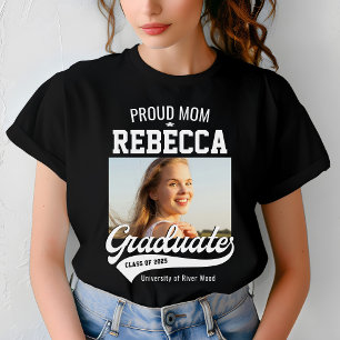 T-shirt Fier Maman Classe de 2025 Graduate Parent Custom