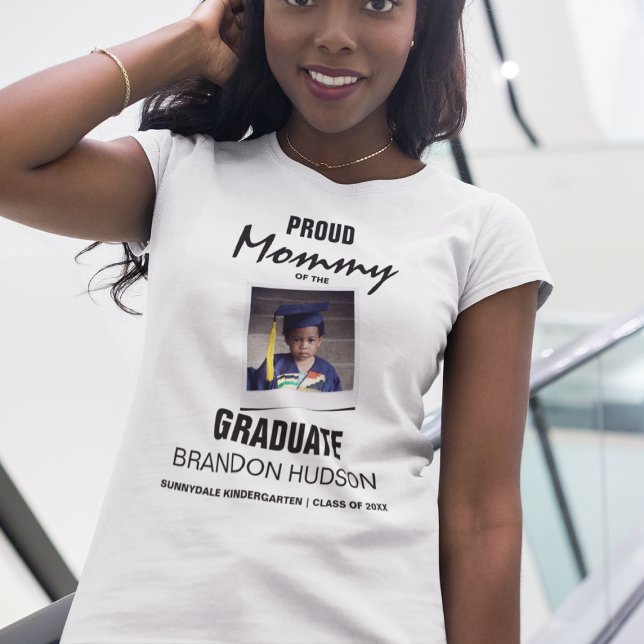 T-shirt Fier Maman customisée Du Diplômé | Photo (Créateur téléchargé)