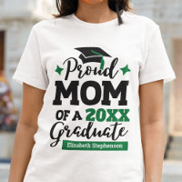 Fier Maman de 2023 diplômé noir vert casquette tas