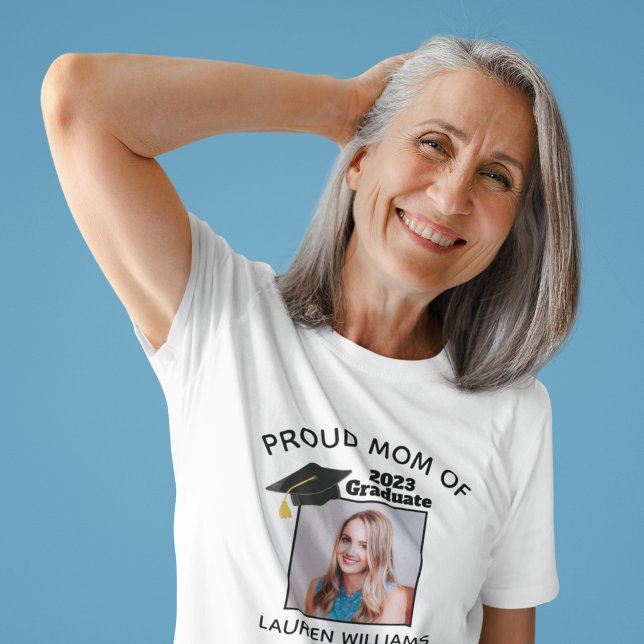 T-shirt Fier Maman de la photo de l'étudiant 2021 Graduati (Créateur téléchargé)