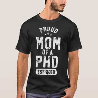 T-shirt Fier Maman De PHD Chemise Docteur Médecine Médecin