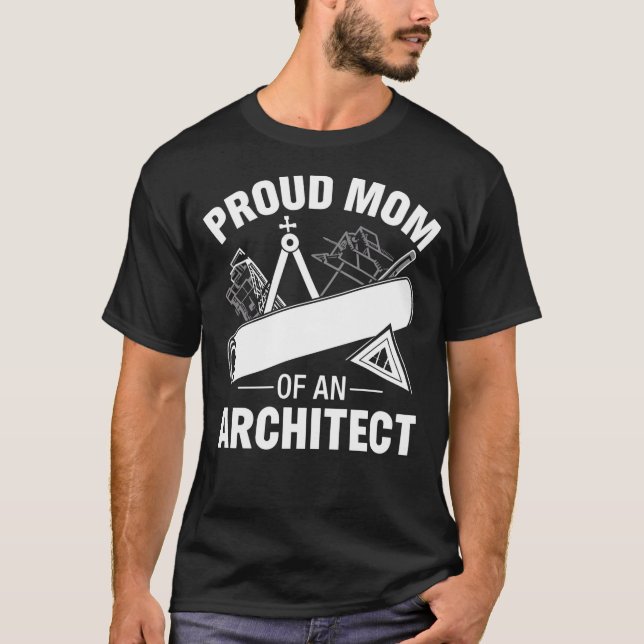 T-shirt Fier maman d'un architecte (Devant)