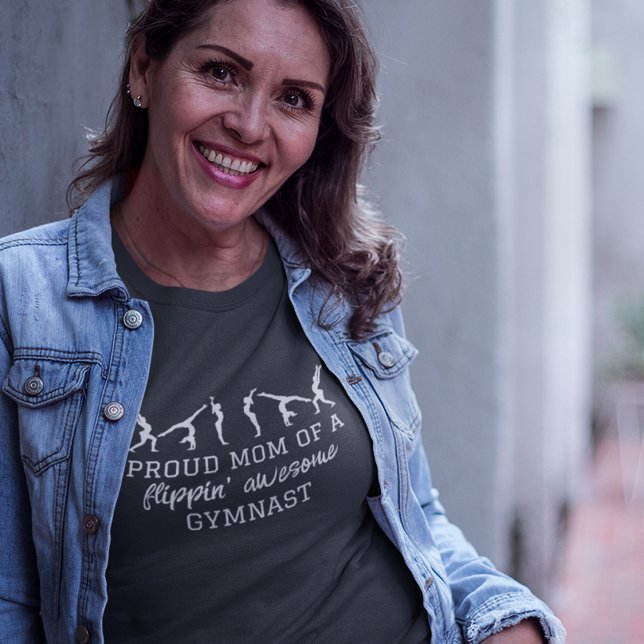 T-shirt Fier maman d'un Flippin Gymnaste fantastique (Créateur téléchargé)