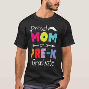 T-shirt Fier Maman D'Un Pré-K Diplômé Mère Senior Fils Da