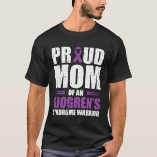 T-shirt Fier Maman D'Un Sjogrens Syndrome Guerrier Chroniq