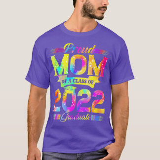 T-shirt Fier Maman D'Une Classe De 2022 Graduate Tie Dye G