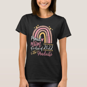 T-shirt Fier Maman D'Une Classe De 2022 Leopard Rain
